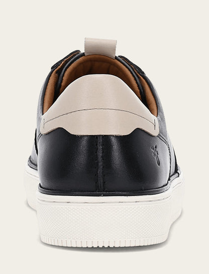 Men's Black Astor Low Lace Court Sneakers | Frye Black