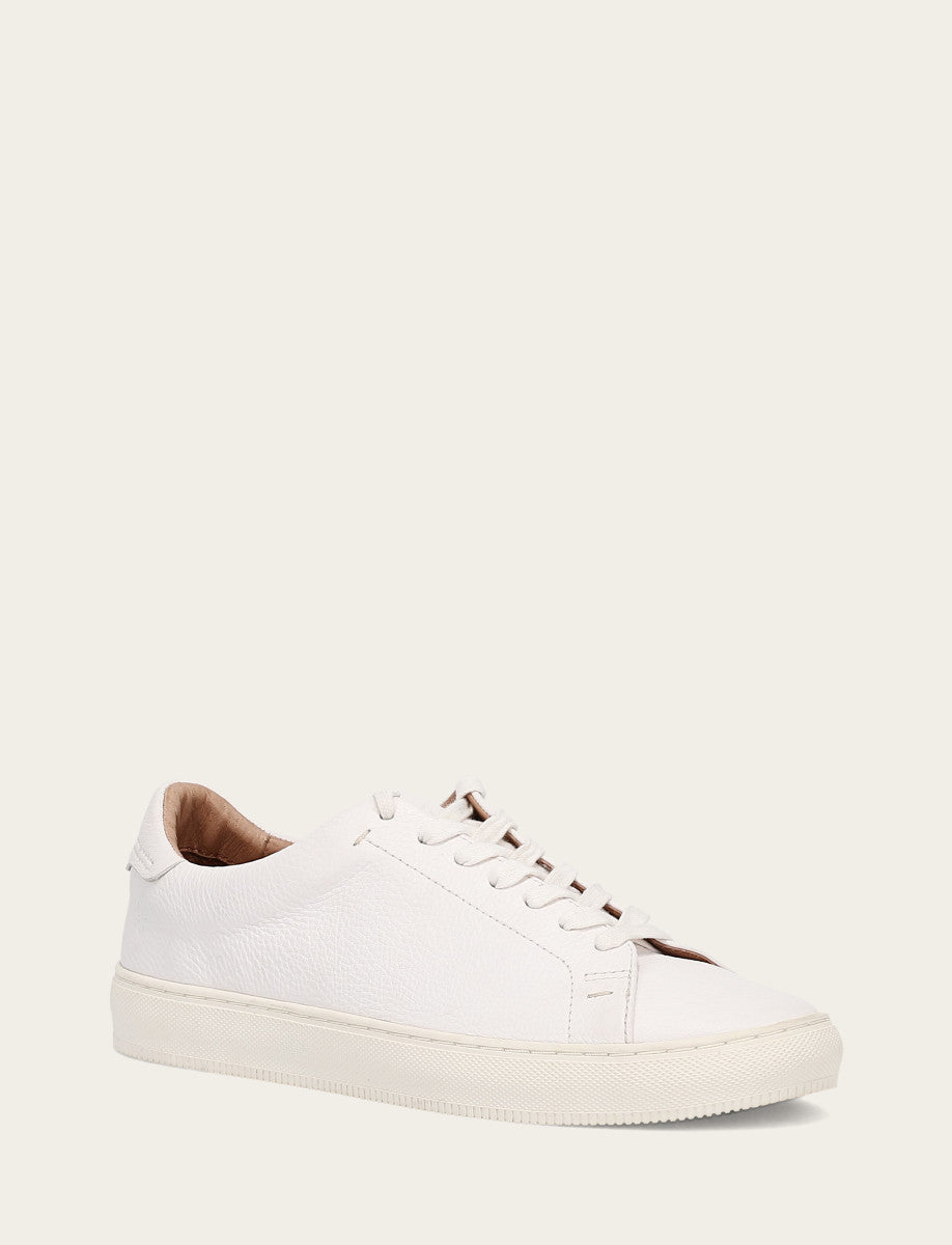 Men's White Astor Low Lace Slip On Sneakers | Frye White