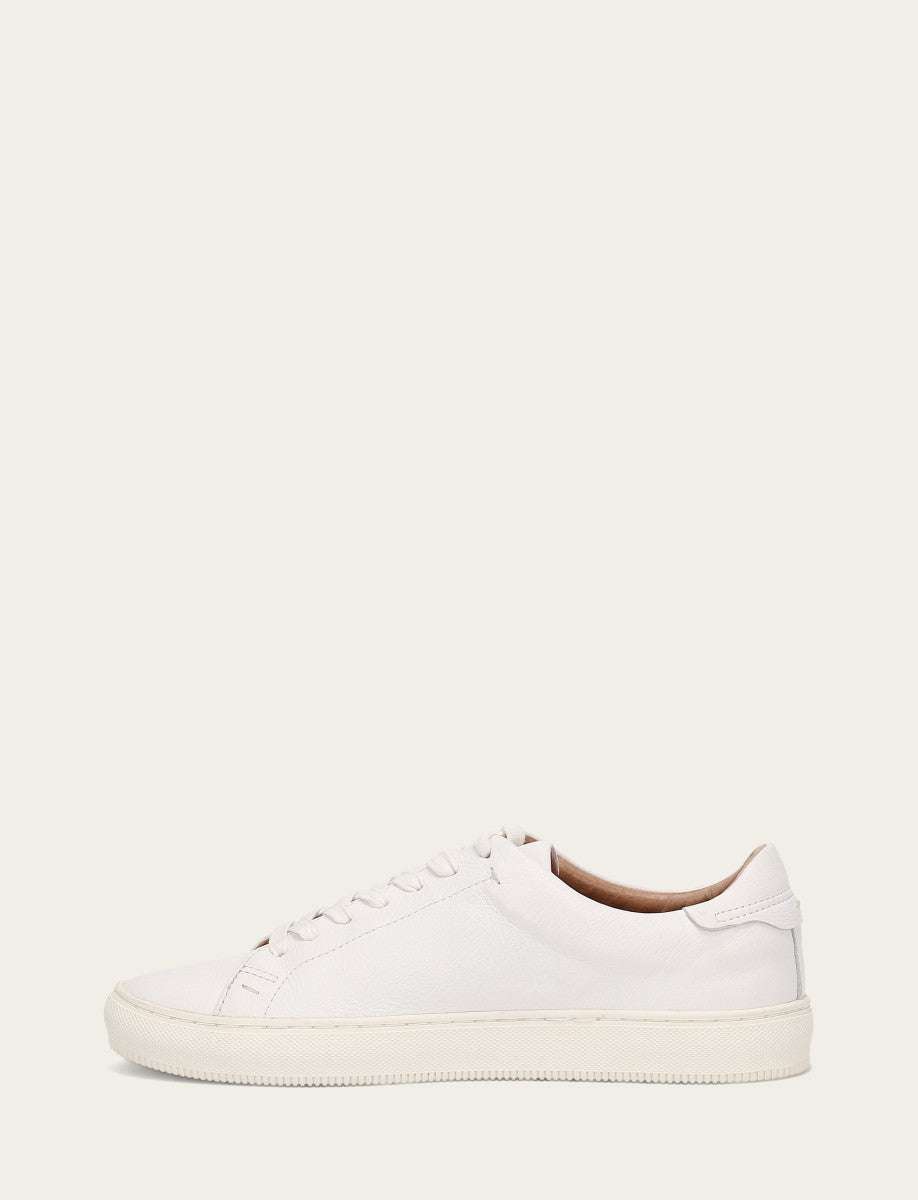 Men's White Astor Low Lace Slip On Sneakers | Frye White
