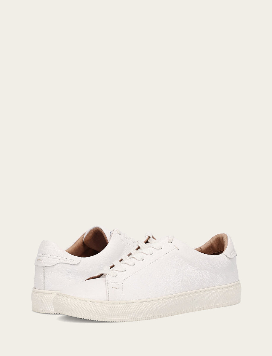 Men's White Astor Low Lace Slip On Sneakers | Frye White