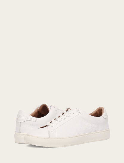 Men's White Astor Low Lace Slip On Sneakers | Frye White
