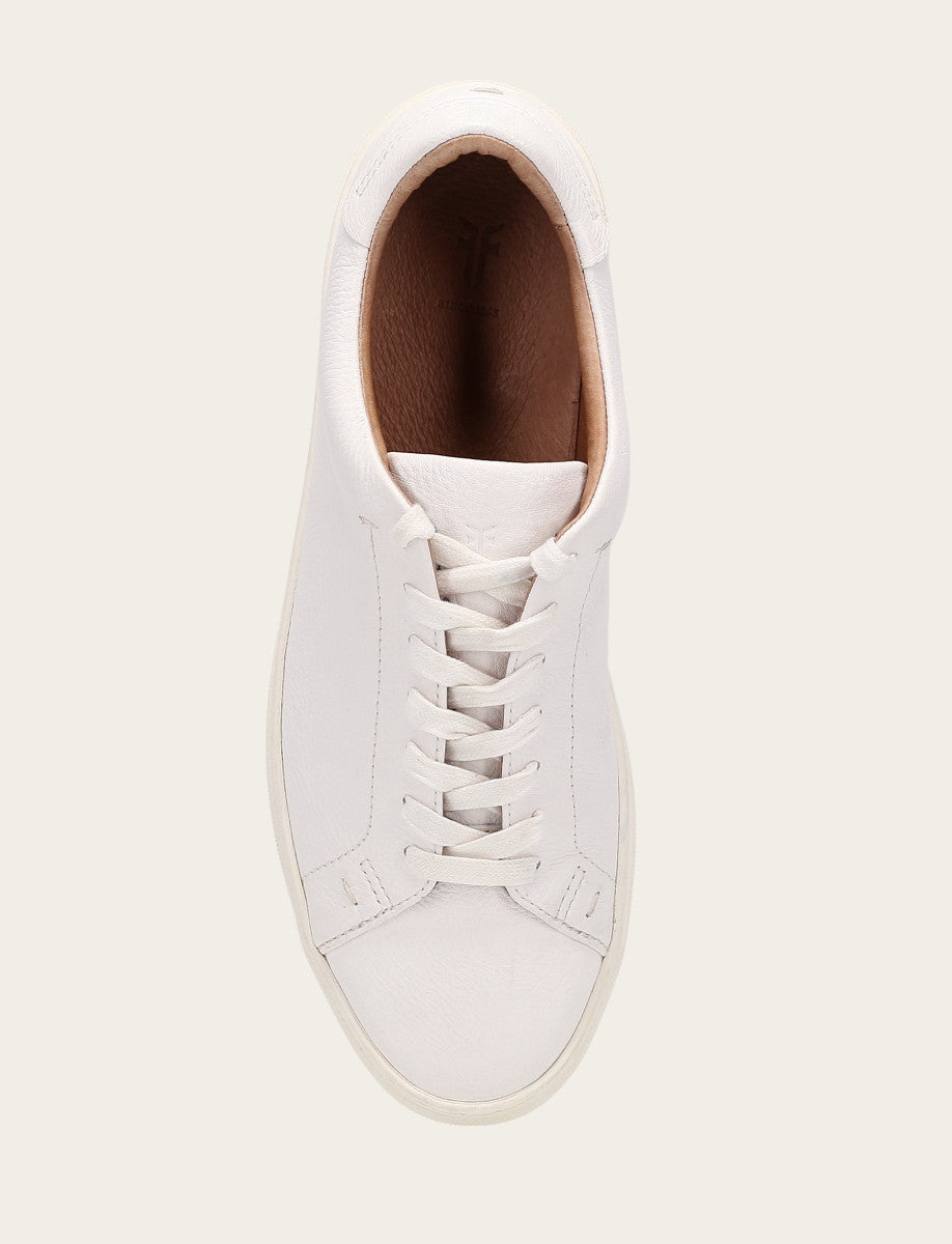 Men's White Astor Low Lace Slip On Sneakers | Frye White