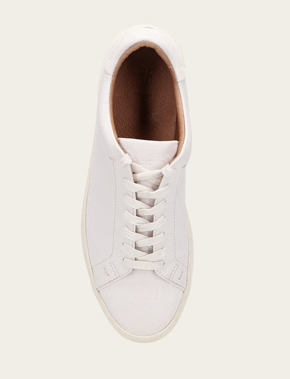 Men's White Astor Low Lace Slip On Sneakers | Frye White