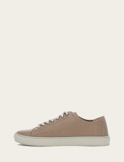 Men's Khaki Astor Cap Toe Low Lace Sneakers | Frye Khaki