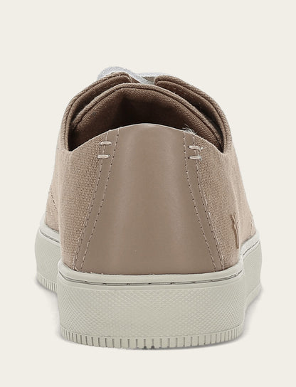 Men's Khaki Astor Cap Toe Low Lace Sneakers | Frye Khaki