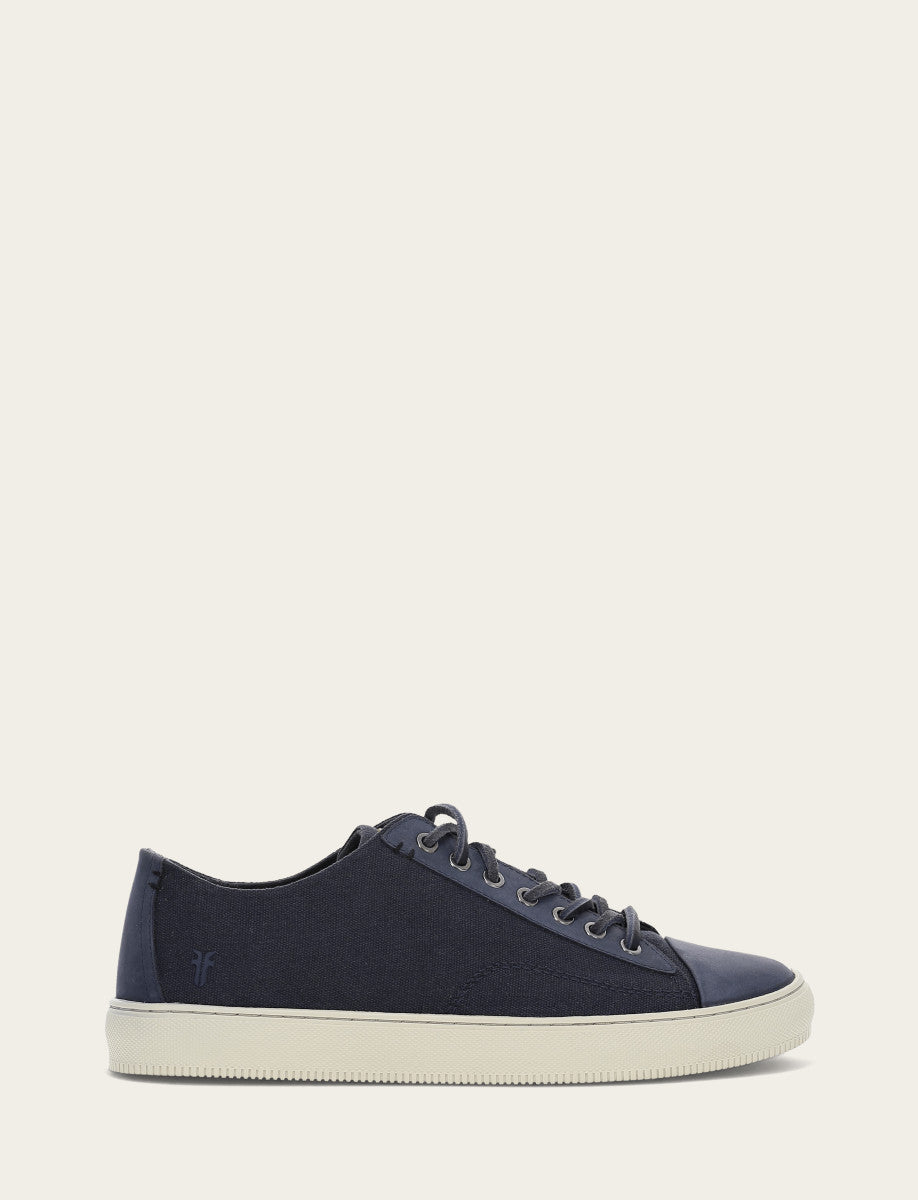 Men's Indigo Astor Cap Toe Low Lace Sneakers | Frye Indigo