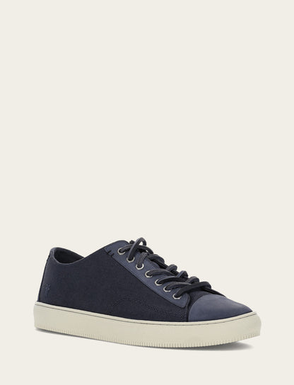 Men's Indigo Astor Cap Toe Low Lace Sneakers | Frye Indigo