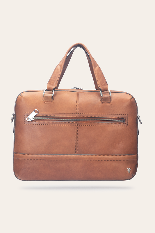 Nash Cognac Briefcase | Frye Cognac