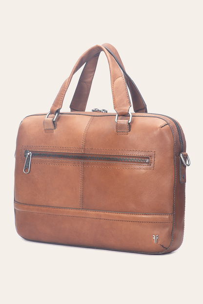 Nash Cognac Briefcase | Frye Cognac