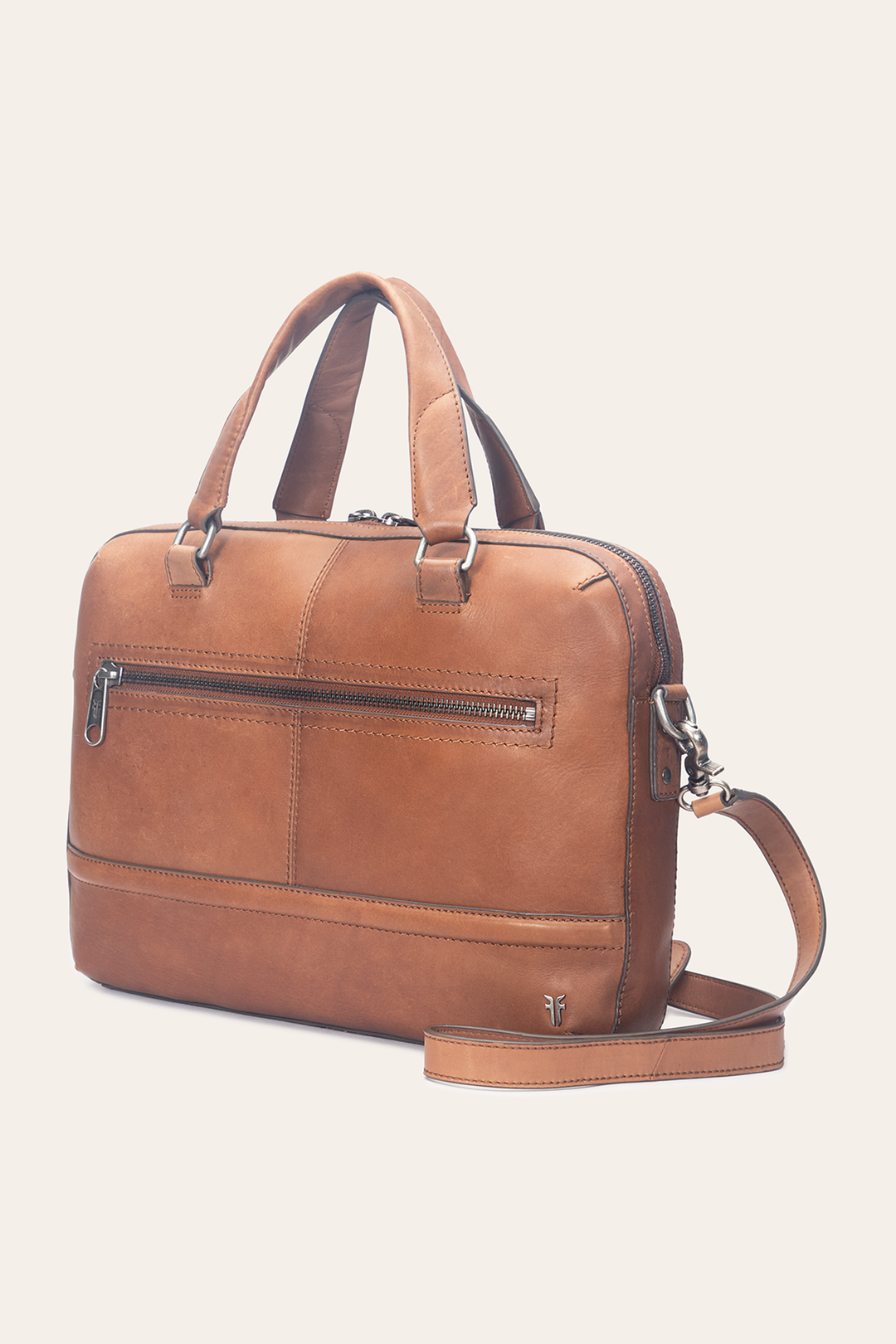 Nash Cognac Briefcase | Frye Cognac