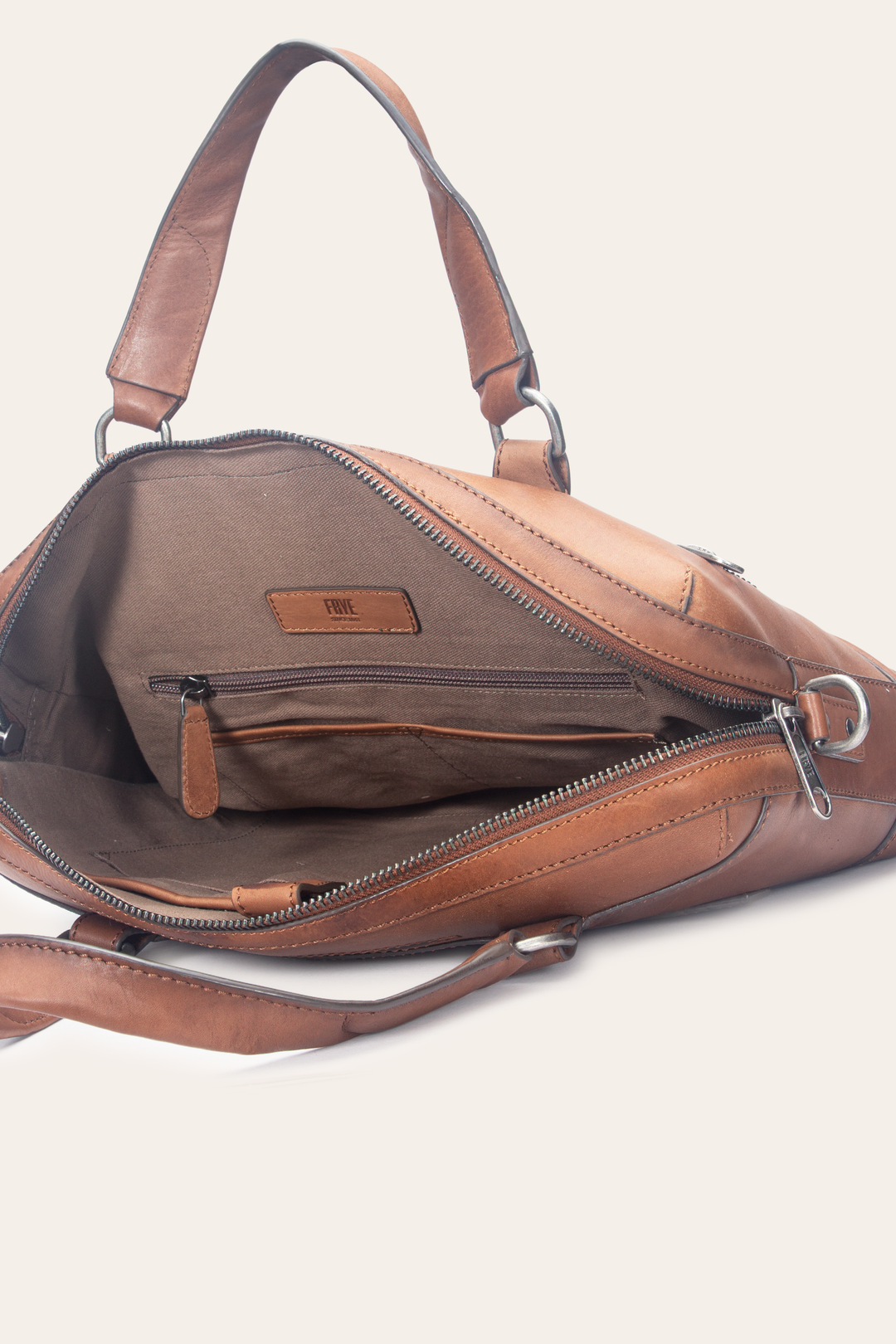 Nash Cognac Briefcase | Frye Cognac