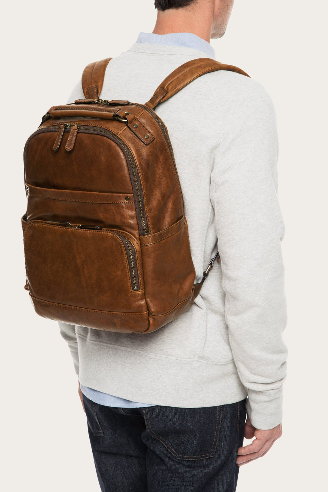 Logan Cognac Backpack | Frye Cognac