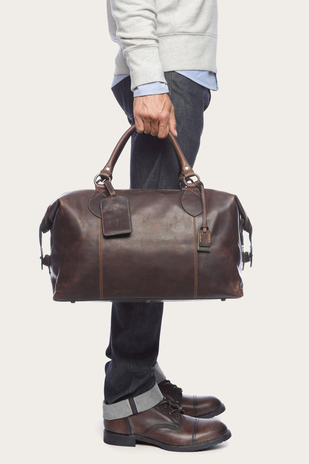 Logan Dark Brown Overnight | Frye Dark Brown