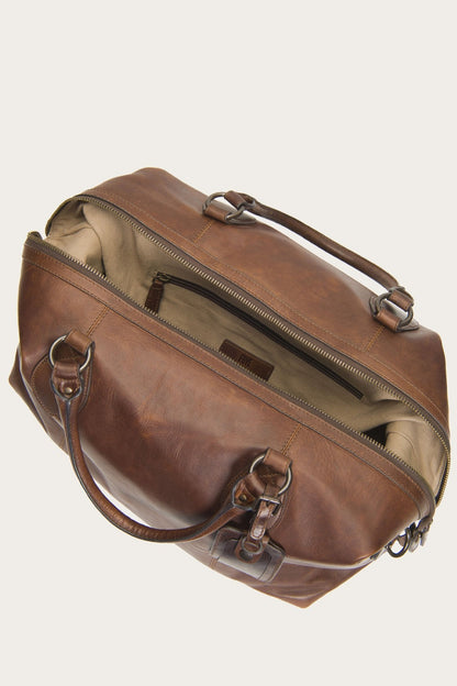Logan Dark Brown Overnight | Frye Dark Brown