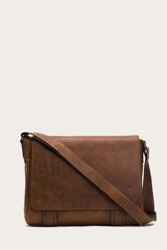 Logan Messenger | Frye Cognac