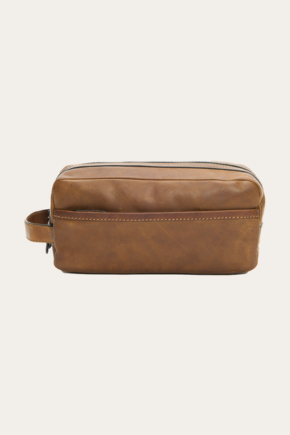 Logan Large Travel Dopp in Dark Brown | Frye Dark Brown