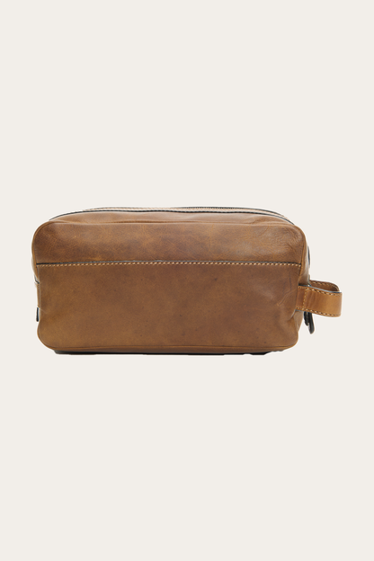 Logan Large Travel Dopp in Dark Brown | Frye Dark Brown