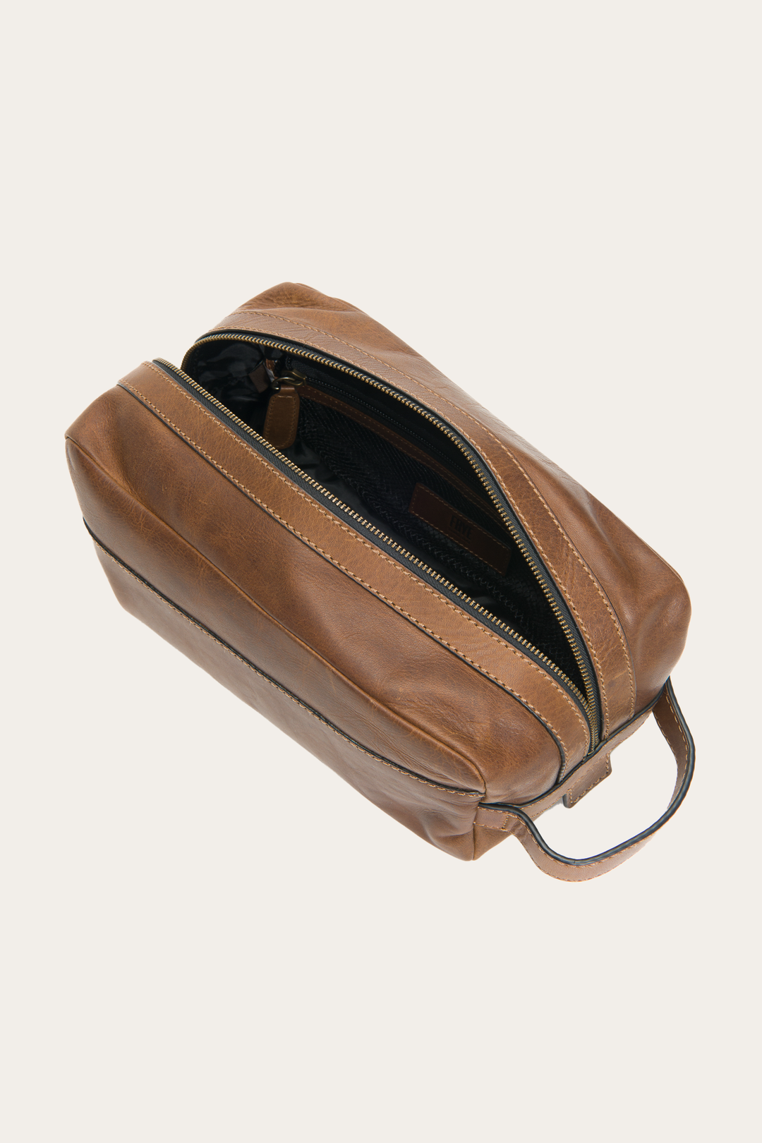 Logan Large Travel Dopp in Dark Brown | Frye Dark Brown