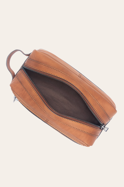 Nash Cognac Dopp Kit | Frye Cognac