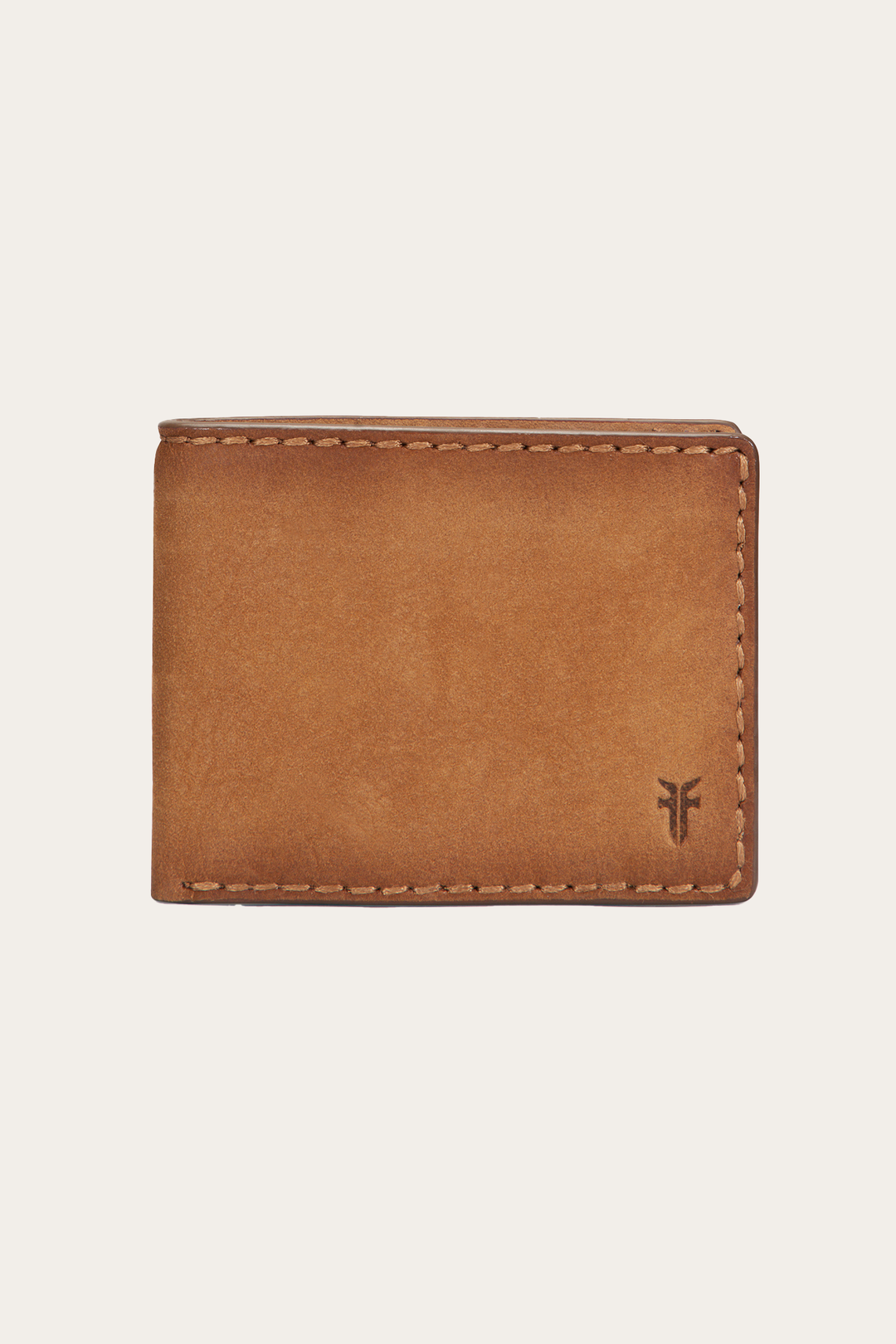 Logan Nubuck Cognac Money Clip Card Case | Frye Cognac