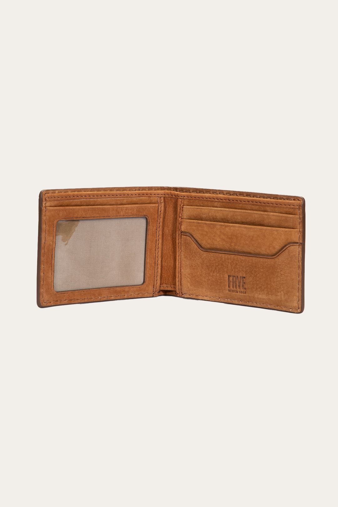 Logan Nubuck Cognac Money Clip Card Case | Frye Cognac