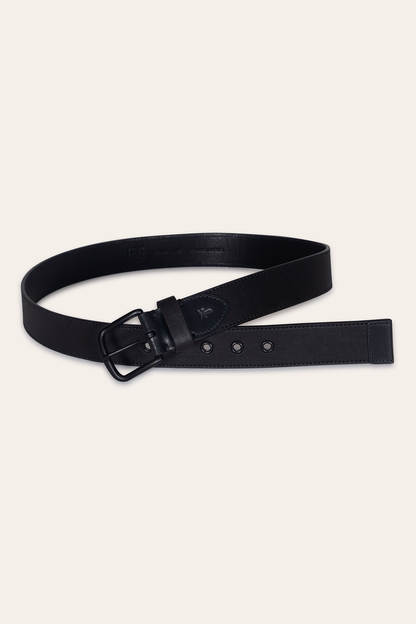 Men’s Black 38mm Coated Canvas Belt | Frye Black