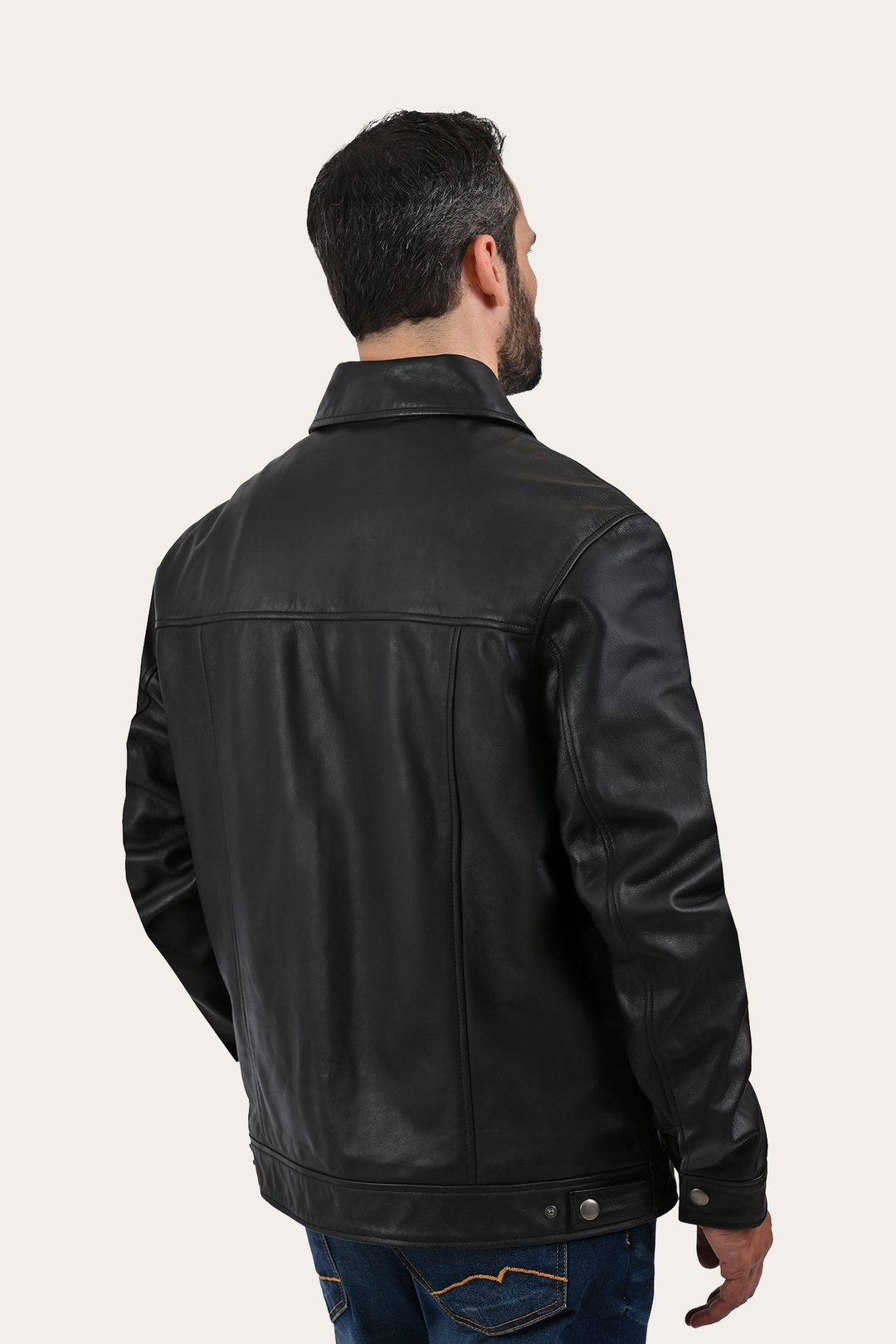 Black Baxter Trucker Jacket | Frye Black