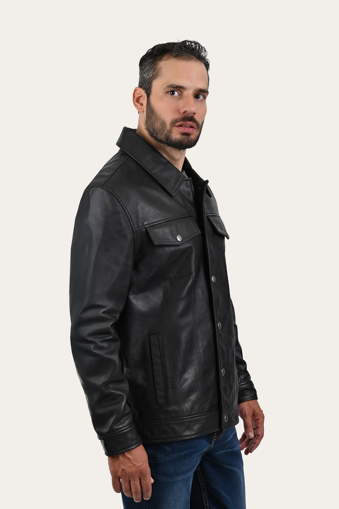 Black Baxter Trucker Jacket | Frye Black