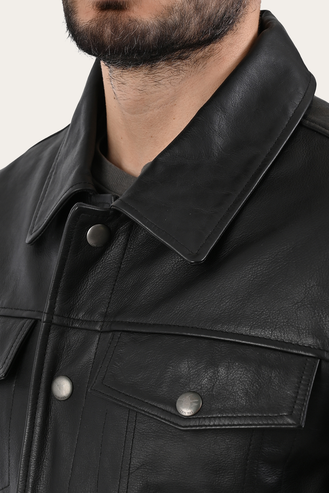 Black Baxter Trucker Jacket | Frye Black