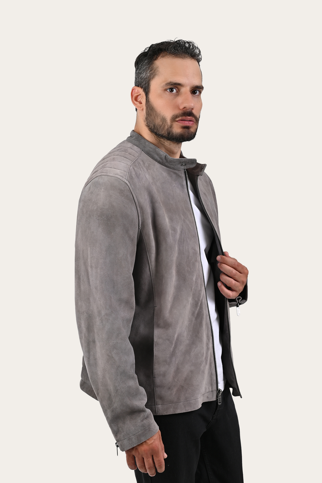 Gray Rhys Jacket | Frye Gray