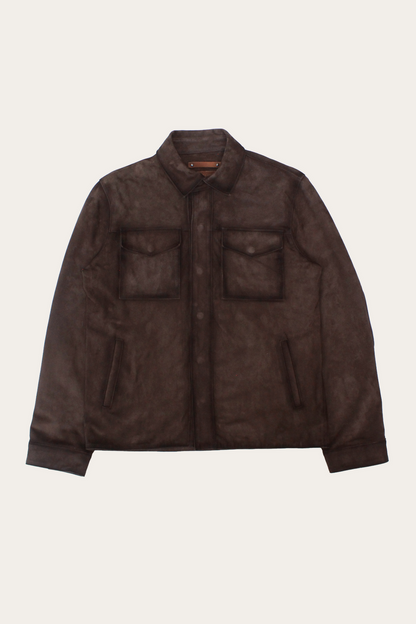 Dark Brown Prescott Jacket | Frye Dark Brown