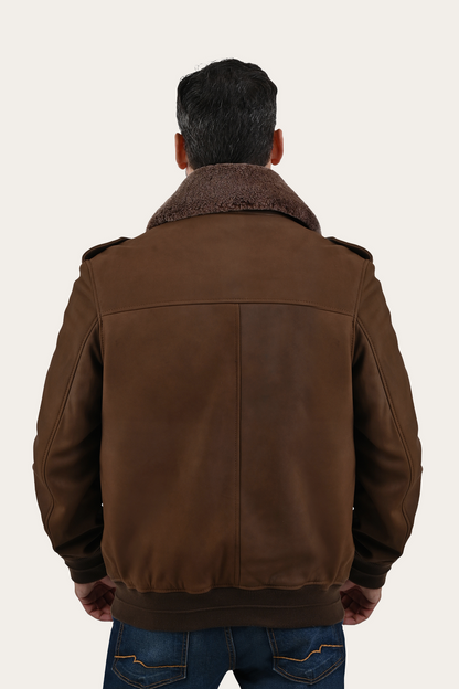 Brown Angus Jacket | Frye Brown