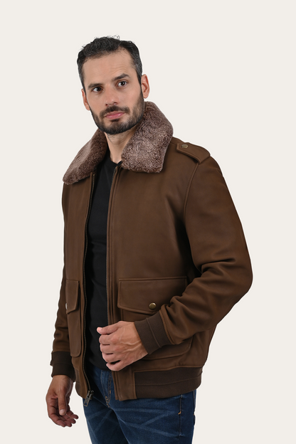 Brown Angus Jacket | Frye Brown