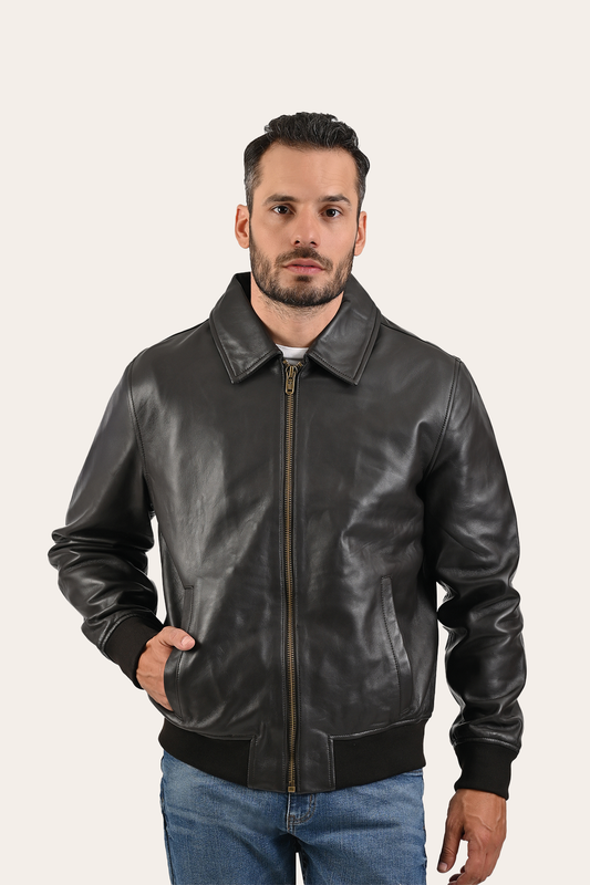 Men’s Dark Brown Dusty Trucker Leather Jacket | Frye Dark Brown