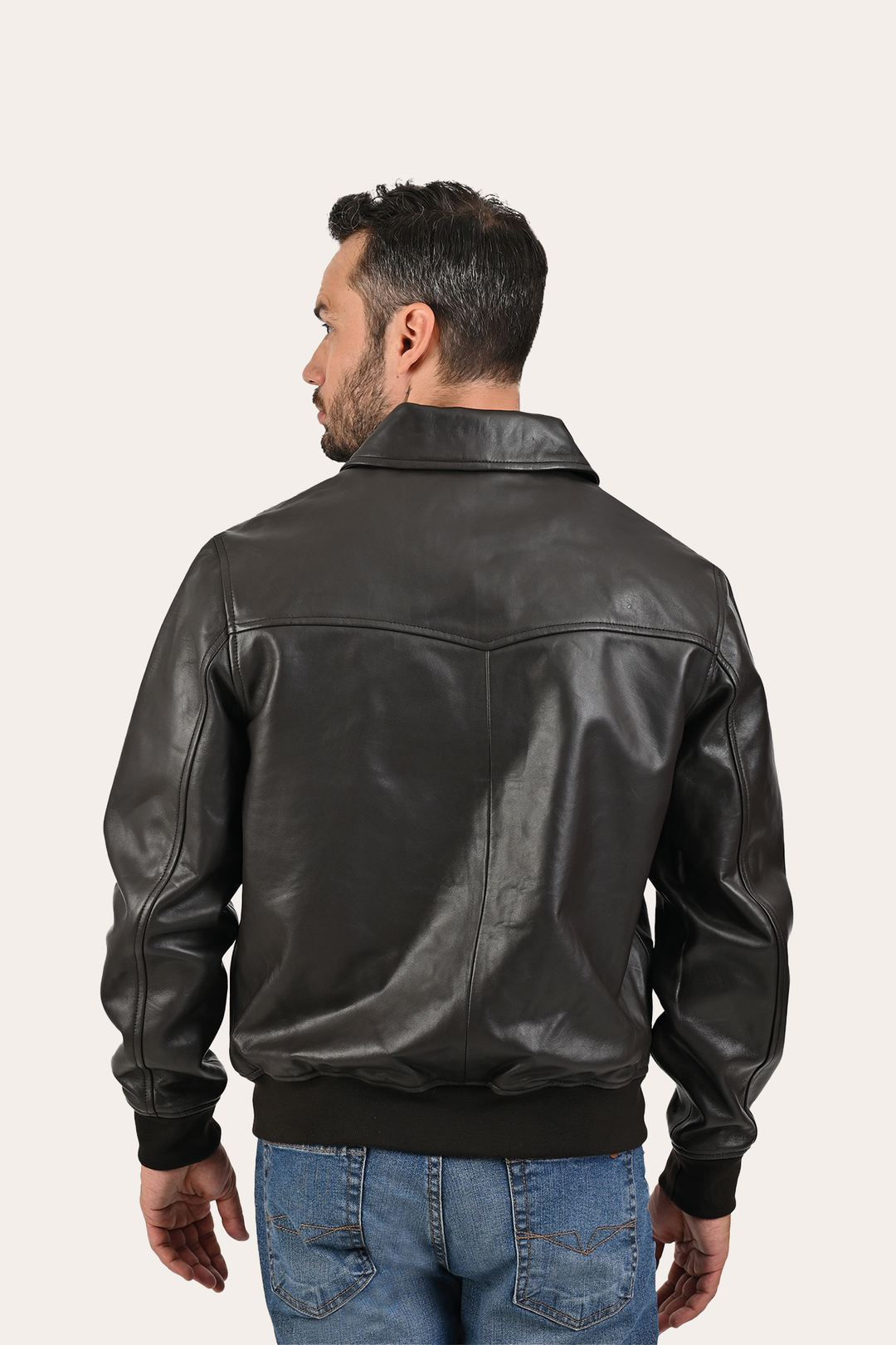 Men’s Dark Brown Dusty Trucker Leather Jacket | Frye Dark Brown