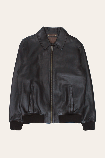 Men’s Dark Brown Dusty Trucker Leather Jacket | Frye Dark Brown