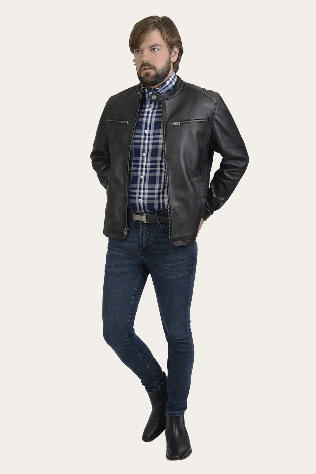 Rustler Racer Jacket | Frye Black