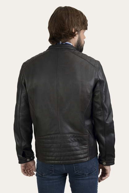 Rustler Racer Jacket | Frye Black