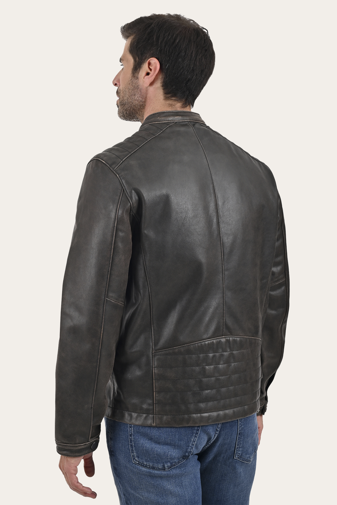 Rustler Racer Jacket | Frye Dark Brown