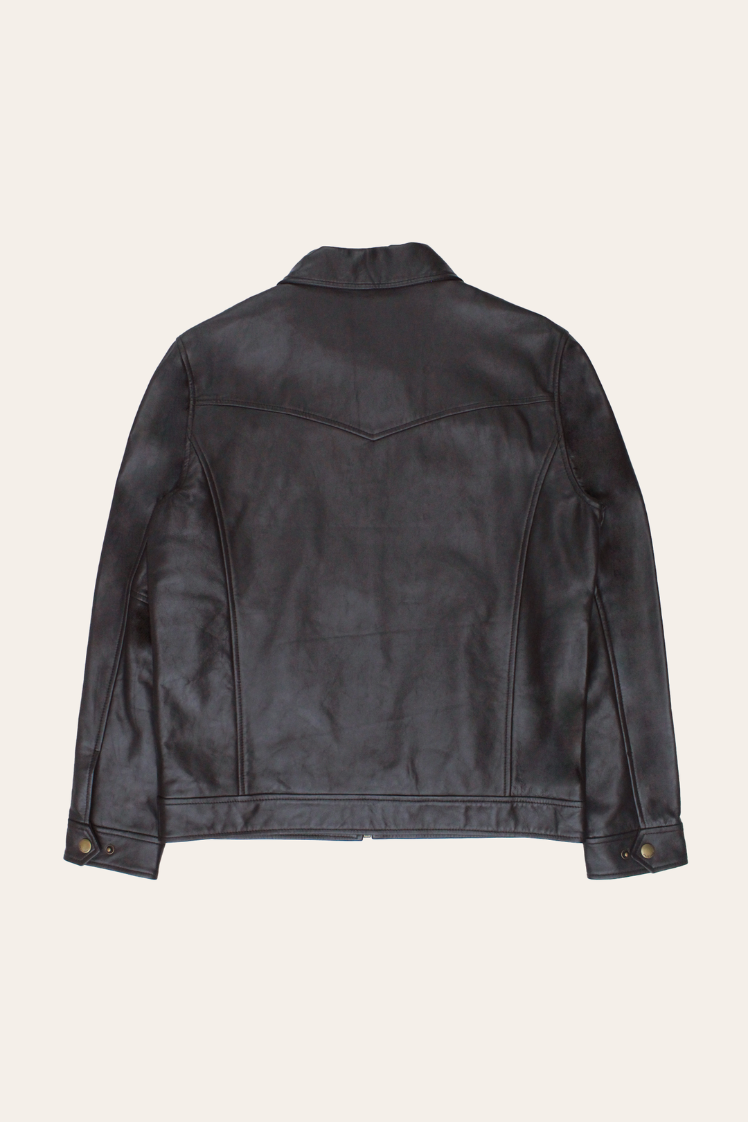 Men’s Dark Brown Kentucky Trucker Leather Jacket | Frye Dark Brown