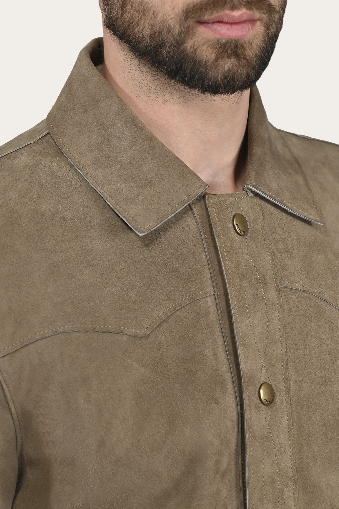 Men’s Taupe Judd Suede Shacket | Frye Taupe
