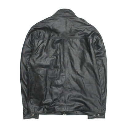 Men’s Black Lawton Modern Nappa Biker Jacket | Frye Black