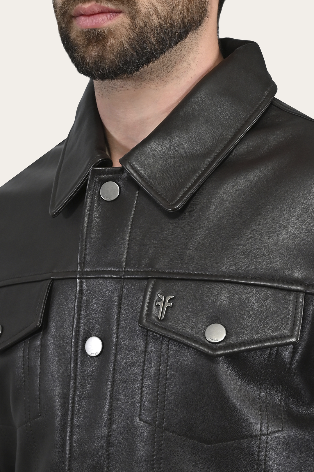 Ruffian Trucker Jacket | Frye Dark Brown