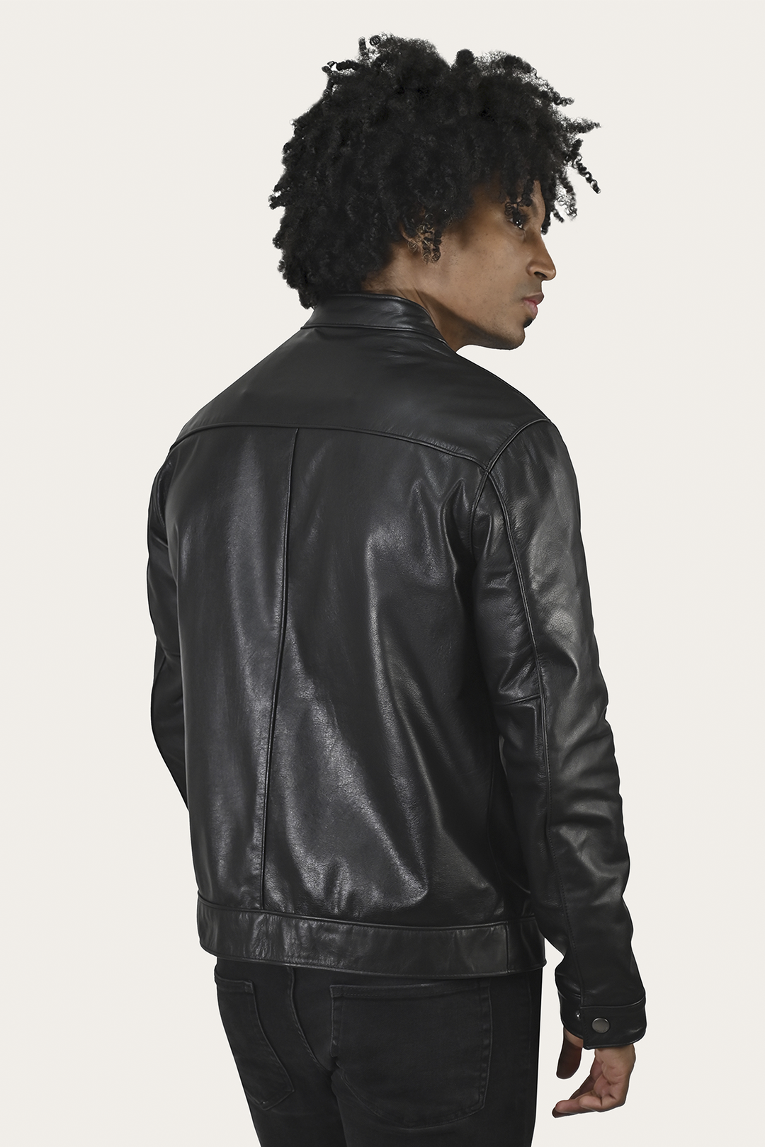Homestead Racer Jacket | Frye Black Bright