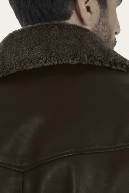 Remington Trucker Jacket | Frye Dark Brown