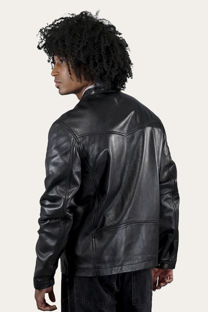 Wyoming Racing Jacket | Frye Black