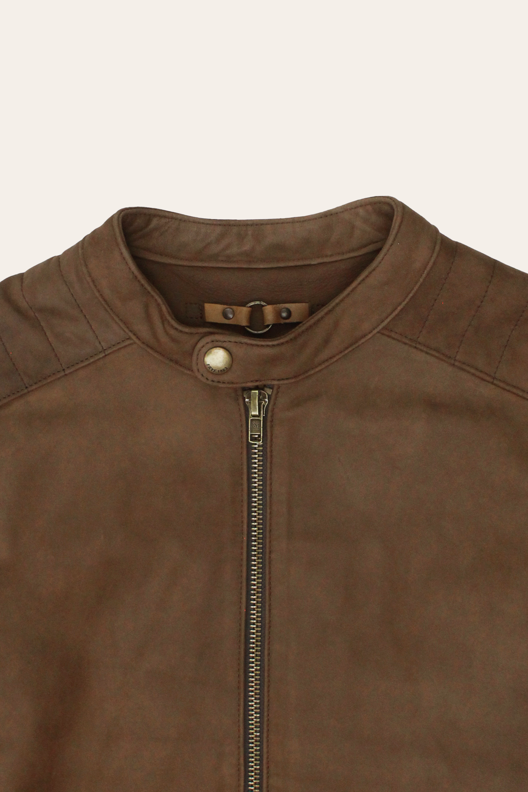 Men’s Tobacco Desert Racer Leather Jacket | Frye Tobacco