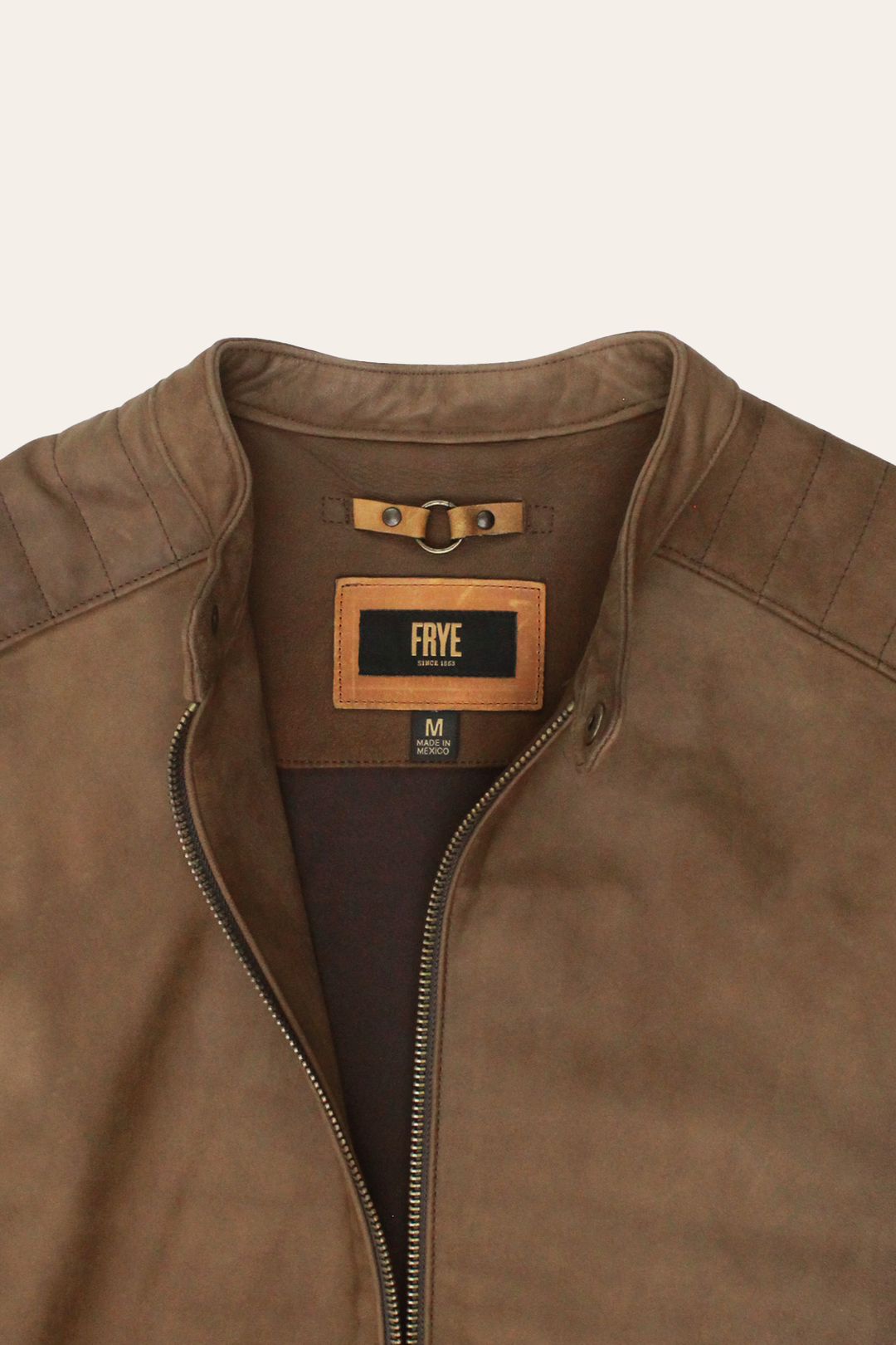 Men’s Tobacco Desert Racer Leather Jacket | Frye Tobacco