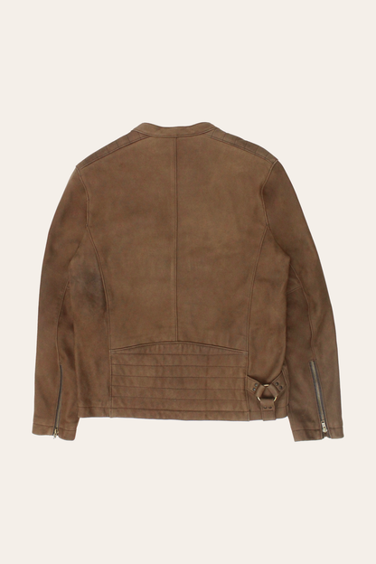 Men’s Tobacco Desert Racer Leather Jacket | Frye Tobacco