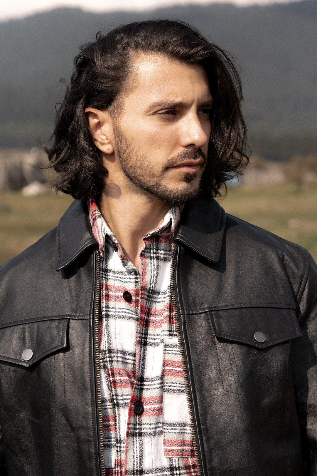 Men’s Black Durango Trucker Leather Jacket | Frye Black